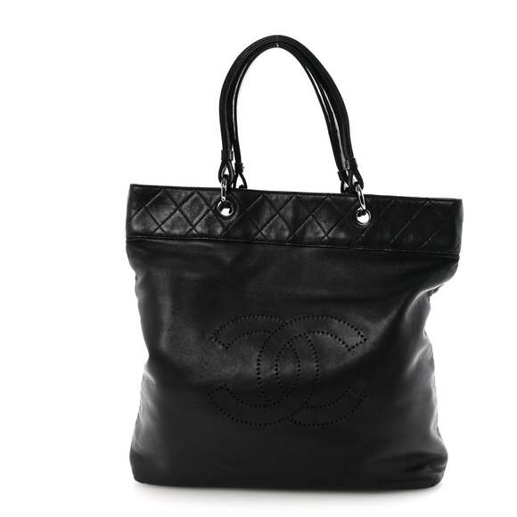 Chanel Lambskin Cc Shoulder Bag Black #238120C11B